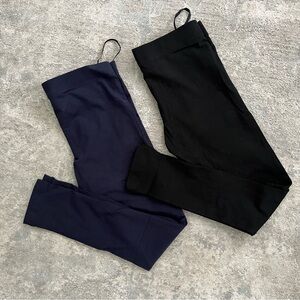 Black and Navy Leggings Set